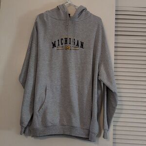 Gray Michigan Hoodie